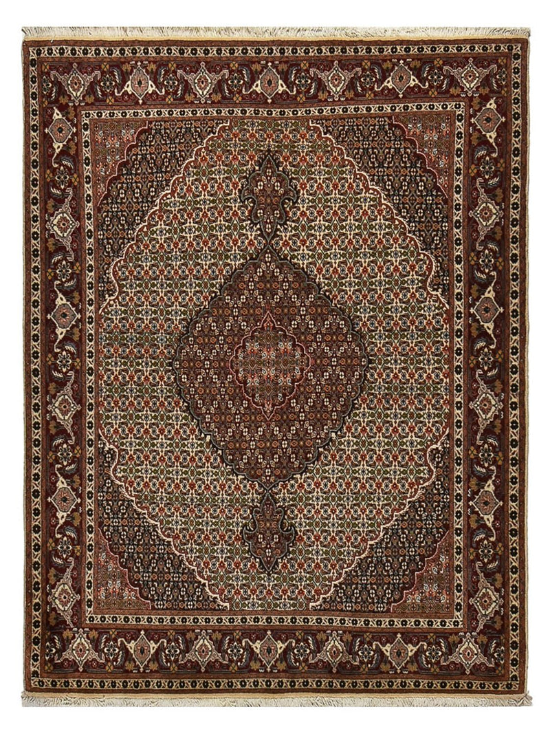 Persisk tæppe - Tabriz - Royal - 203 x 156 cm - lys brun