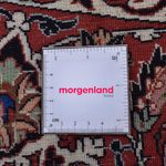 Persisk tæppe - Bijar rundt  - 300 x 300 cm - mørkerød