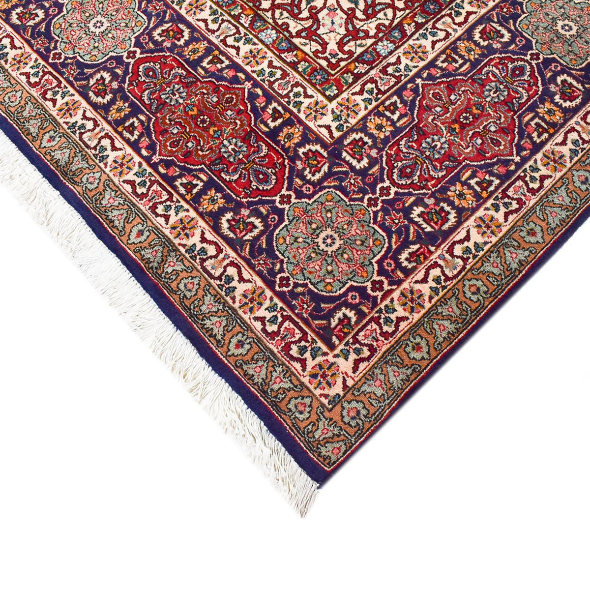 Persisk tæppe - Tabriz - Royal - 400 x 297 cm - mørkeblå
