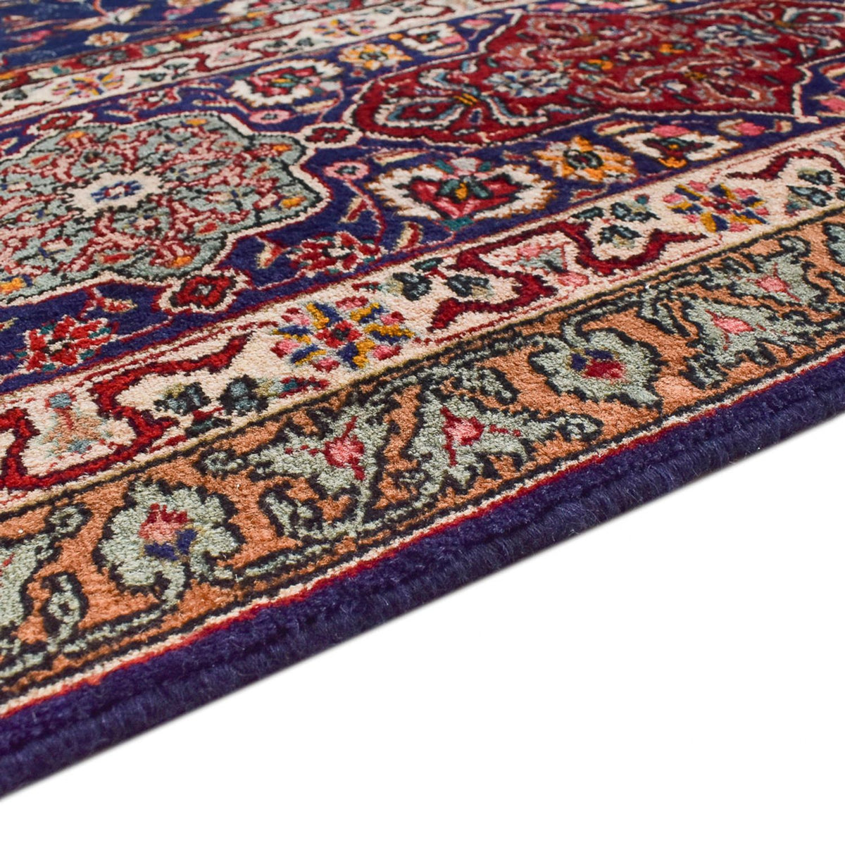 Persisk tæppe - Tabriz - Royal - 400 x 297 cm - mørkeblå