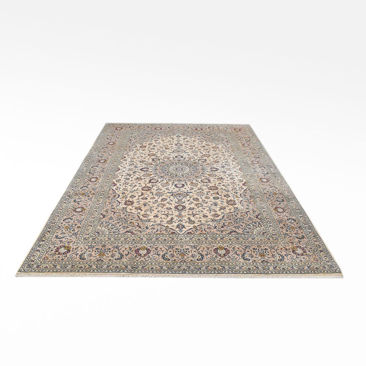 Persisk tæppe - Keshan - Royal - 347 x 244 cm - sand