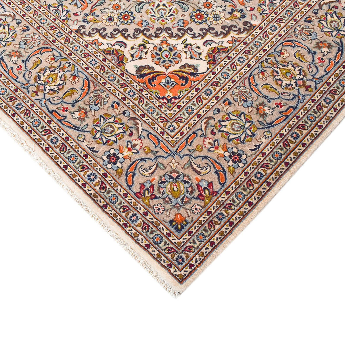 Persisk tæppe - Keshan - Royal - 353 x 254 cm - sand