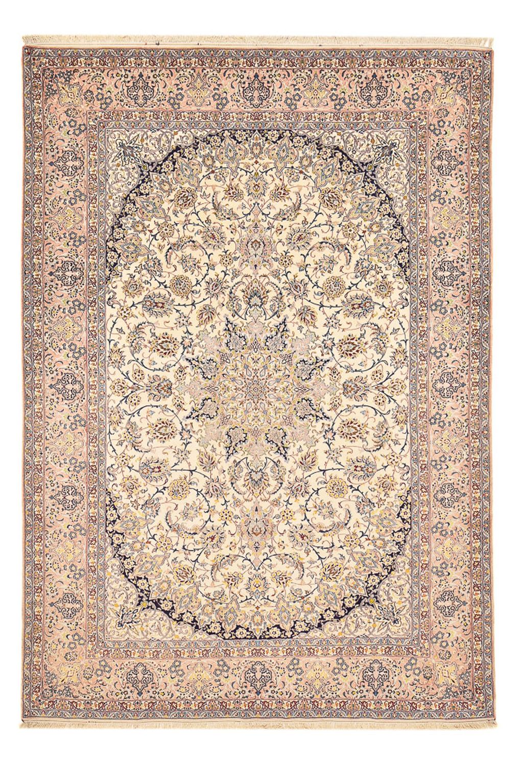 Persisk tæppe - Isfahan - Premium - 370 x 254 cm - beige