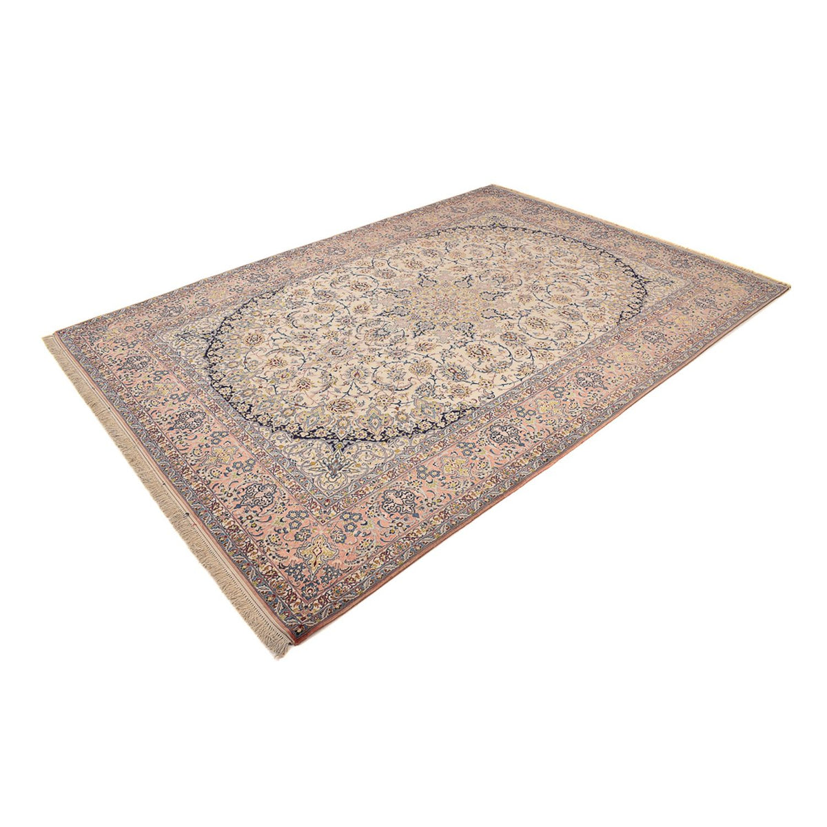 Persisk tæppe - Isfahan - Premium - 370 x 254 cm - beige