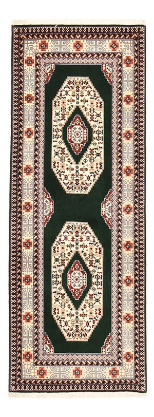 Løber Persisk tæppe - Tabriz - Royal - 202 x 74 cm - mørkeblå