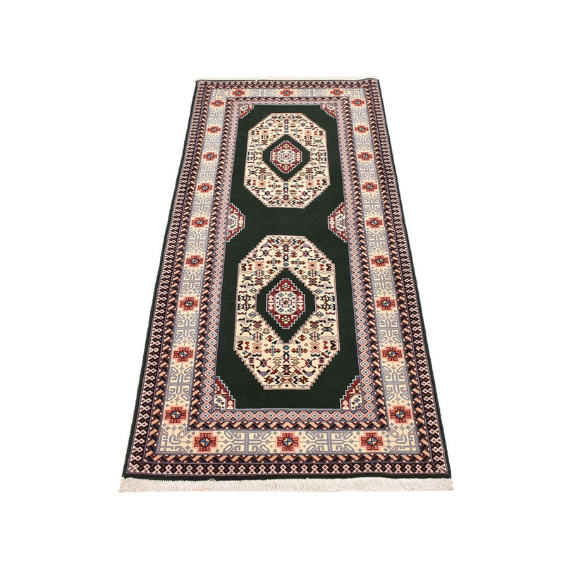 Løber Persisk tæppe - Tabriz - Royal - 202 x 74 cm - mørkeblå