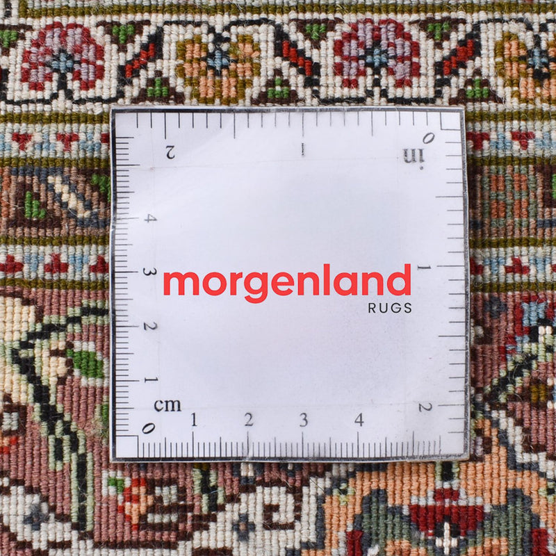 Løber Persisk tæppe - Tabriz - Royal - 400 x 202 cm - lysrød