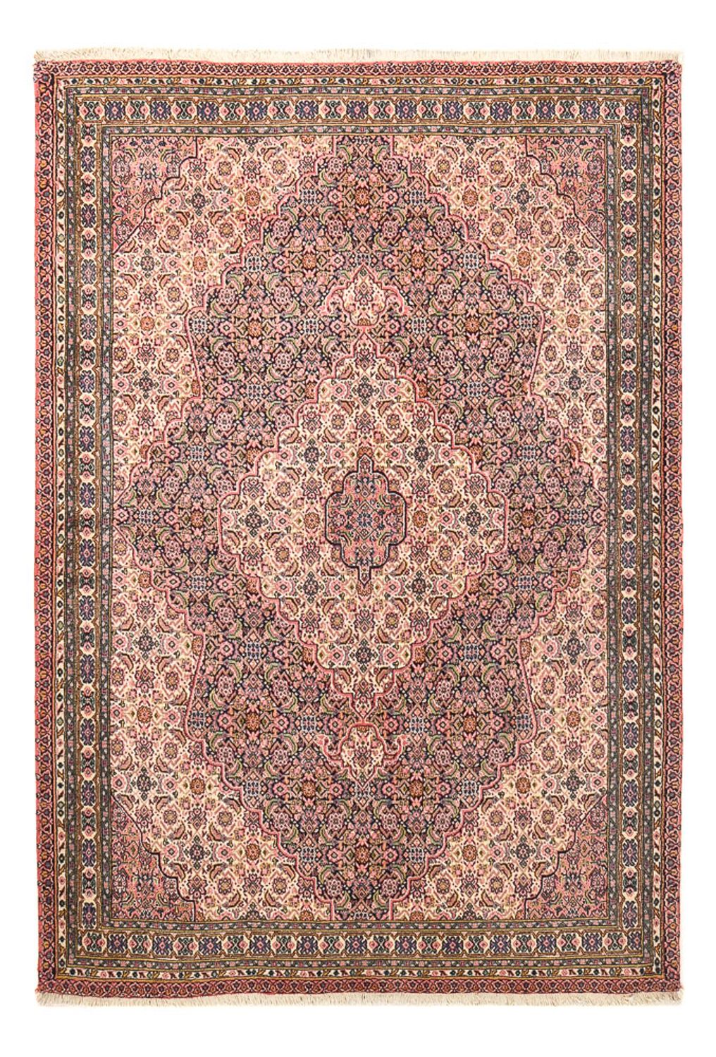 Persisk tæppe - Tabriz - 227 x 158 cm - lysrød