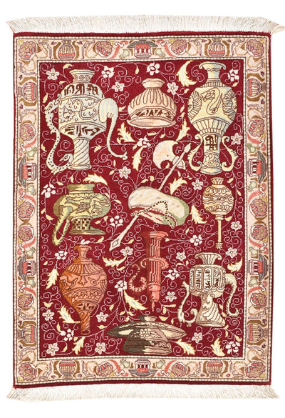 Tabriz - 50 Raj Tæppe 64x92cm - Persisk tæppe