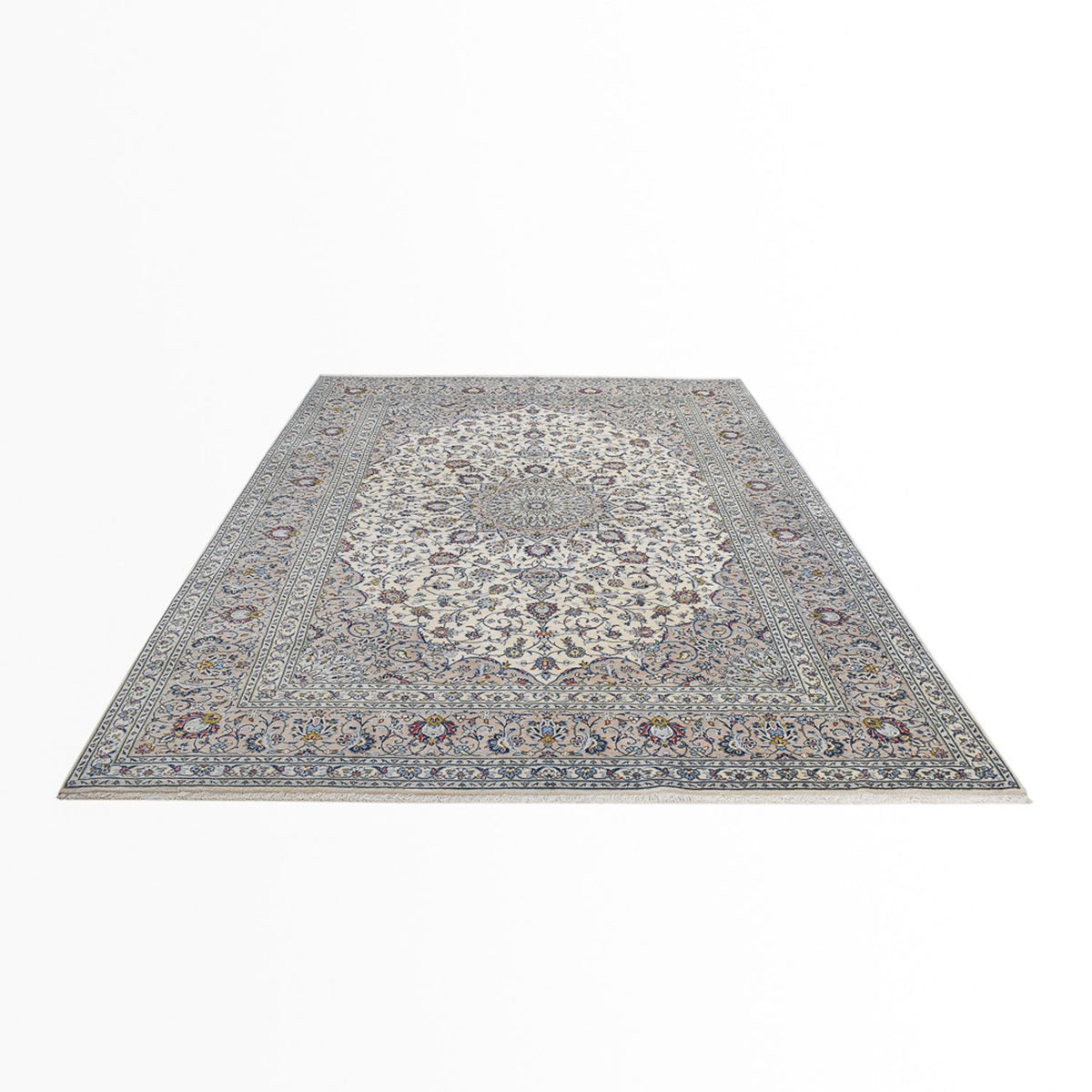 Persisk tæppe - Keshan - Royal - 355 x 250 cm - grå