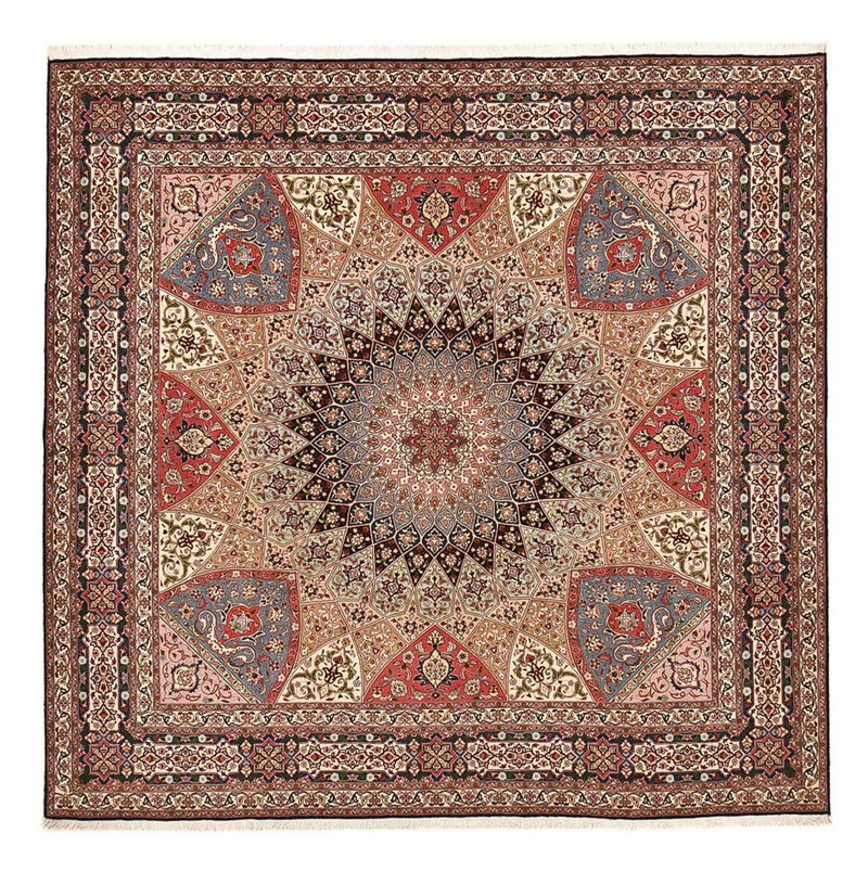 Persisk tæppe - Tabriz - Premium - 260 x 253 cm - mørk beige
