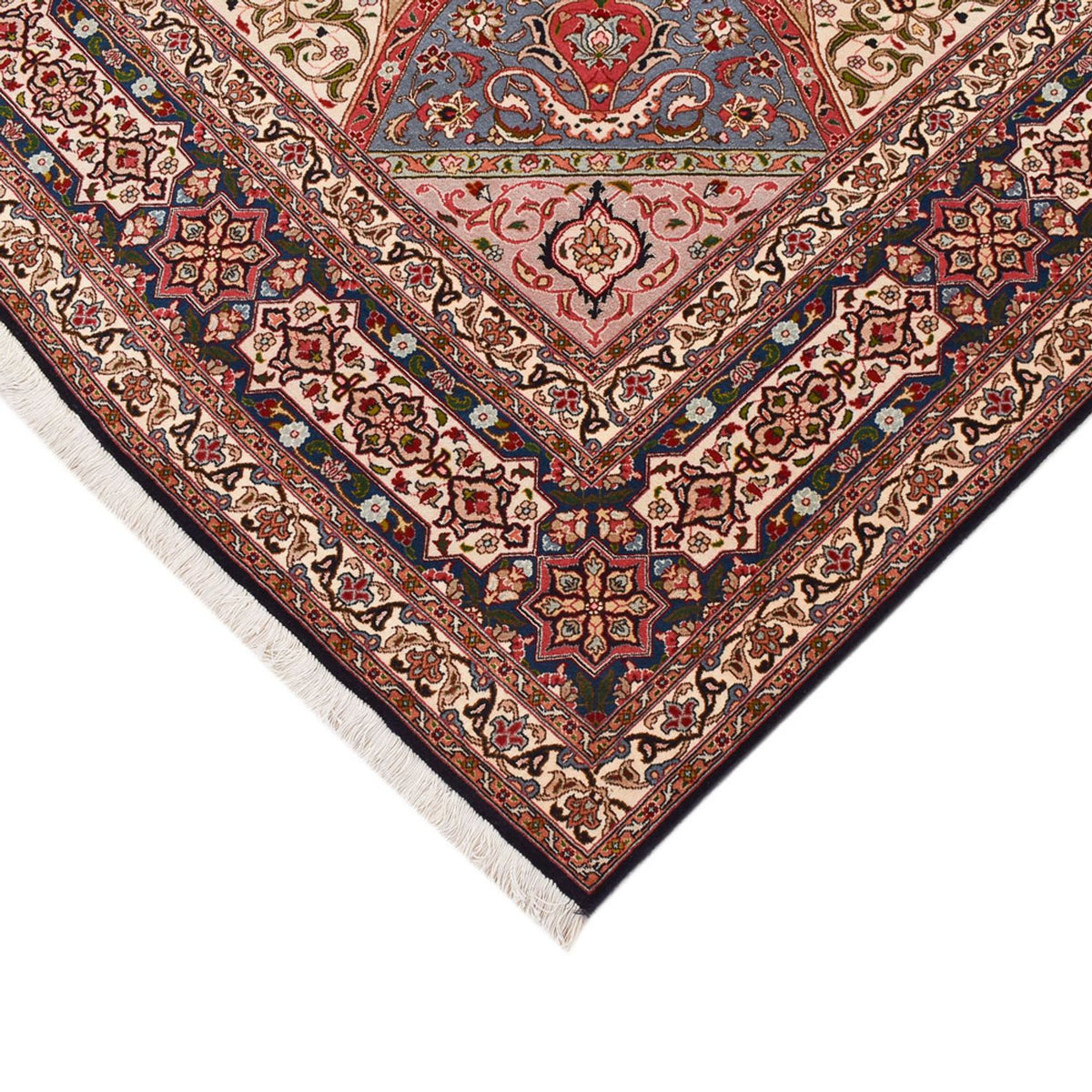 Persisk tæppe - Tabriz - Premium - 260 x 253 cm - mørk beige
