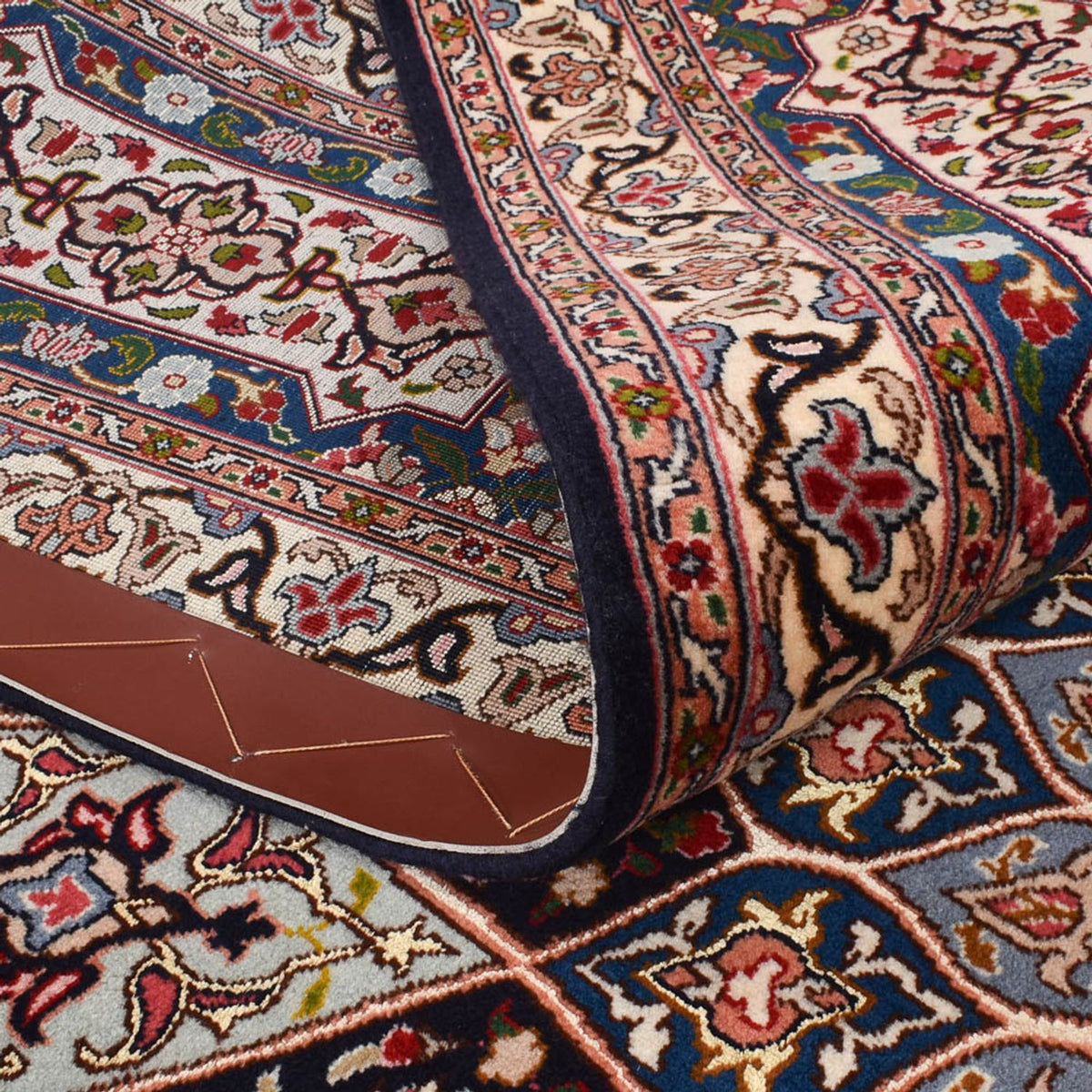 Persisk tæppe - Tabriz - Premium - 260 x 253 cm - mørk beige