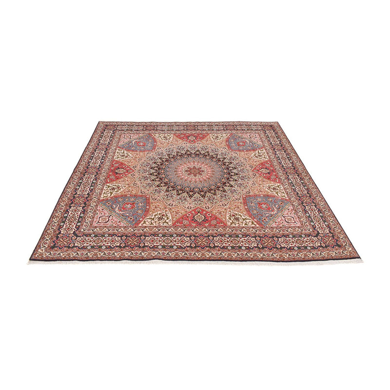 Persisk tæppe - Tabriz - Premium - 260 x 253 cm - mørk beige