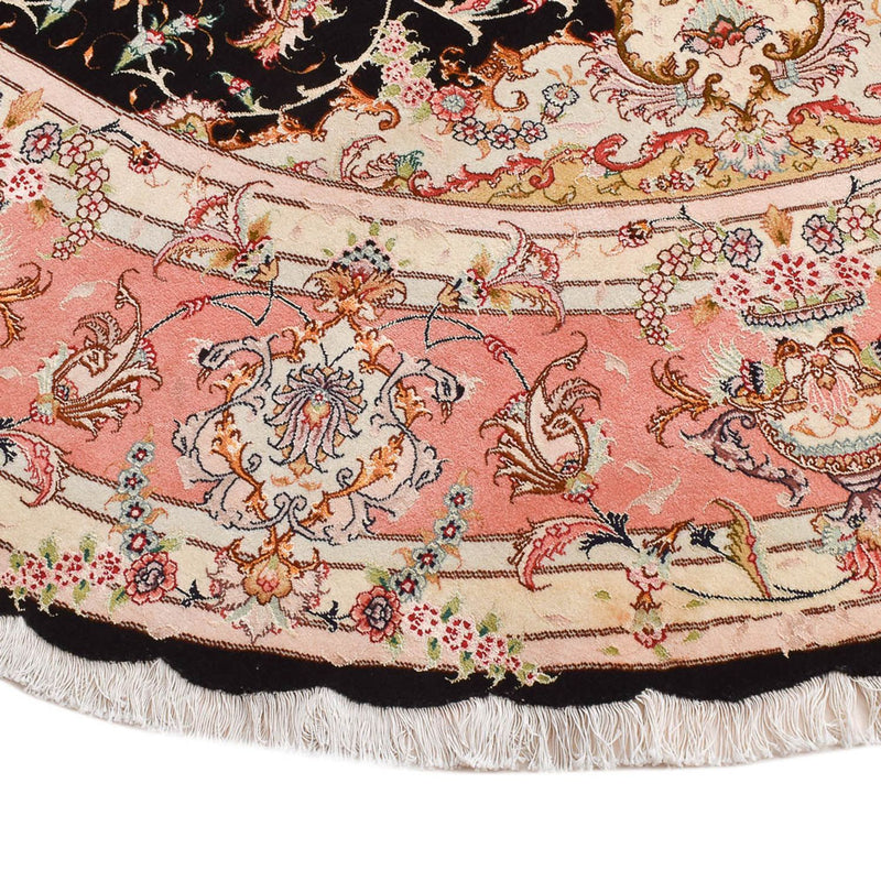 Persisk tæppe - Tabriz - Premium rundt  - 250 x 250 cm - flerfarvet