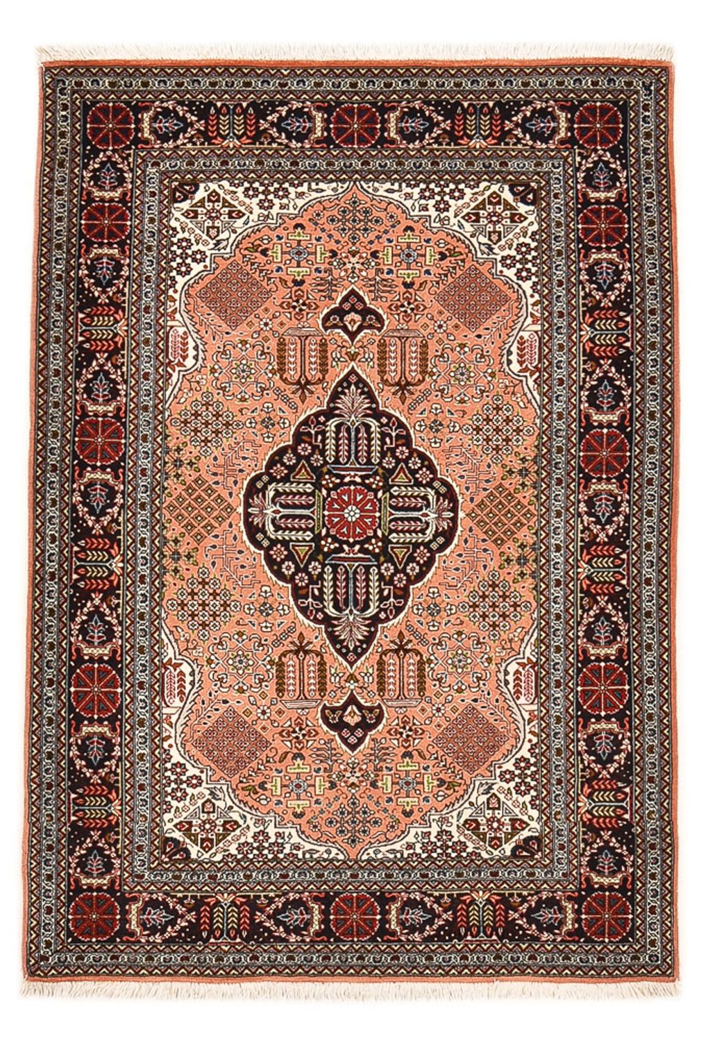 Persisk tæppe - Tabriz - Royal - 147 x 103 cm - lysrød