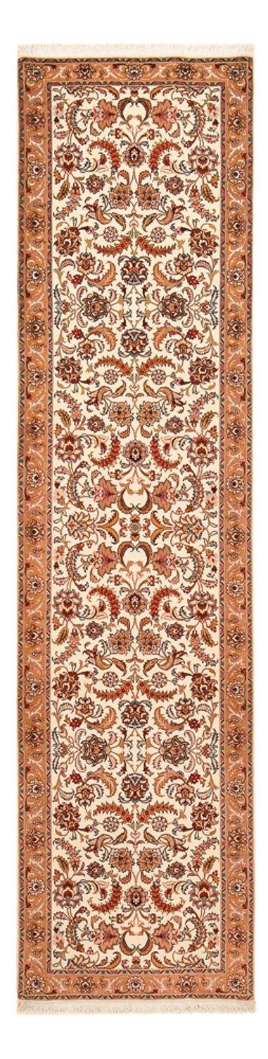 Løber Persisk tæppe - Tabriz - Premium - 314 x 80 cm - beige