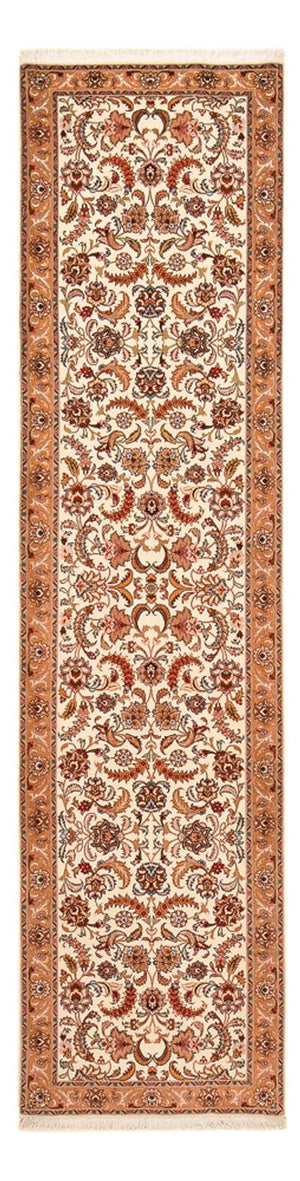 Løber Persisk tæppe - Tabriz - Premium - 314 x 80 cm - beige