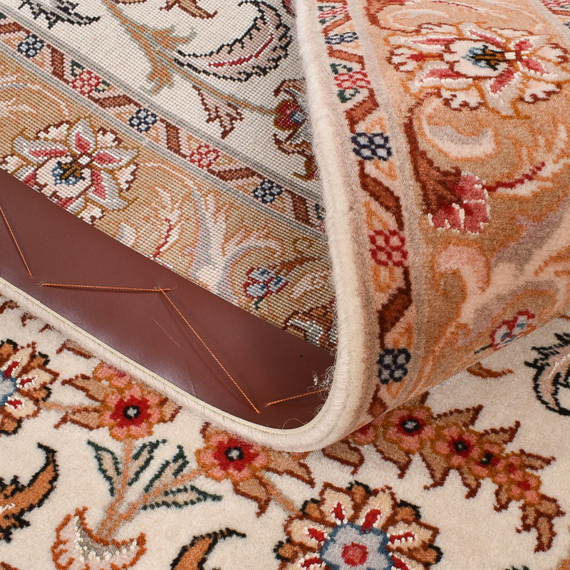 Løber Persisk tæppe - Tabriz - Premium - 314 x 80 cm - beige