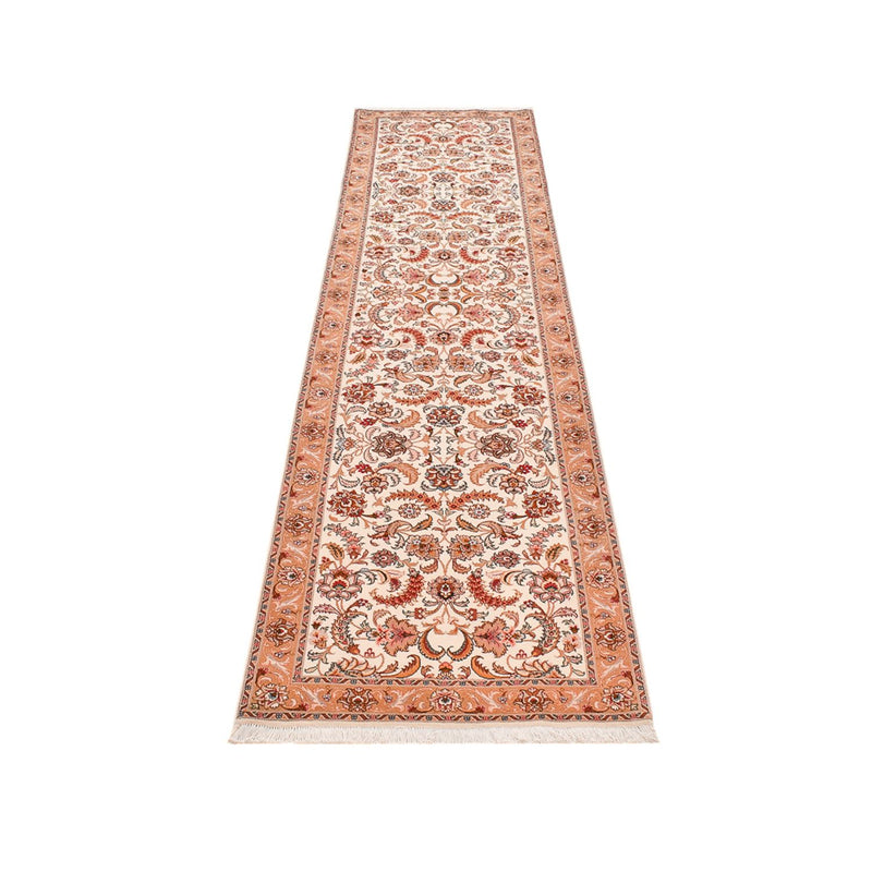 Løber Persisk tæppe - Tabriz - Premium - 314 x 80 cm - beige