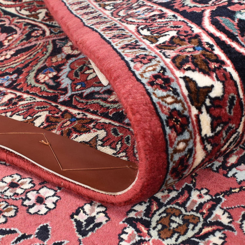 Persisk tæppe - Bijar - 296 x 207 cm - lysrød