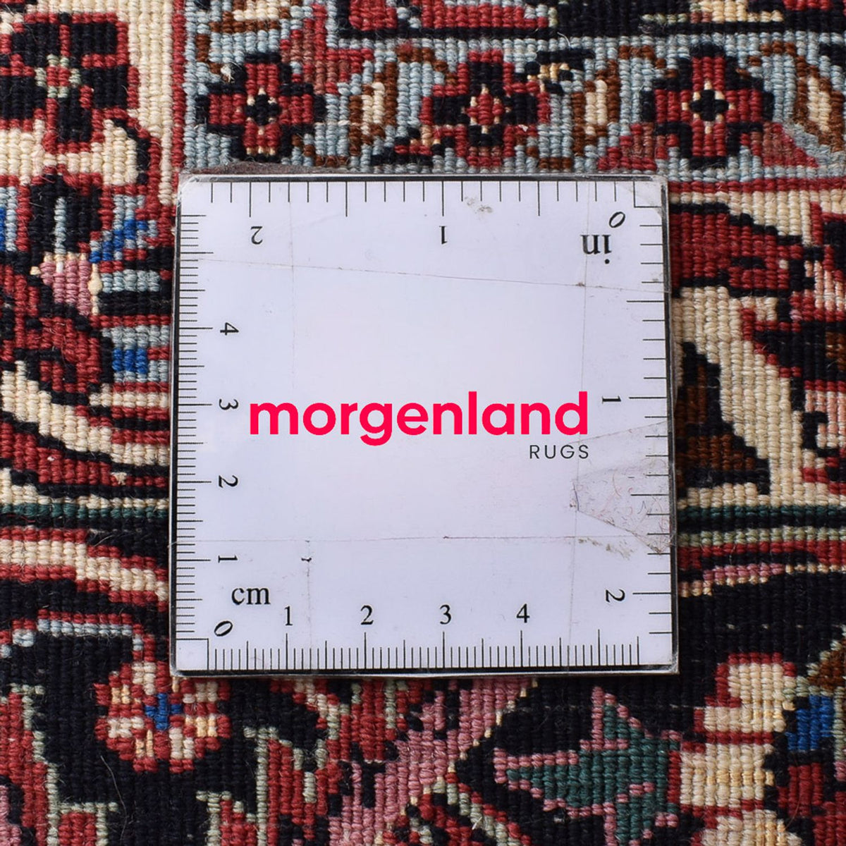 Persisk tæppe - Bijar - 296 x 207 cm - lysrød