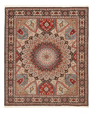 Persisk tæppe - Tabriz - Royal - 250 x 202 cm - mørk beige