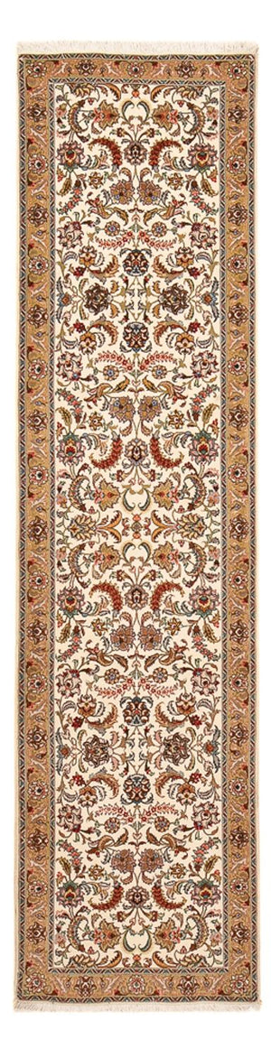 Løber Persisk tæppe - Tabriz - Premium - 307 x 79 cm - karamel