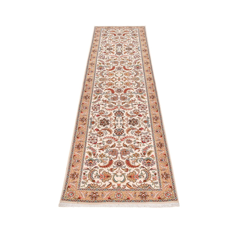 Løber Persisk tæppe - Tabriz - Premium - 307 x 79 cm - karamel