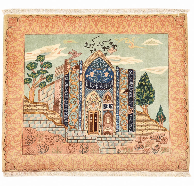 Persisk tæppe - Tabriz - Royal - 87 x 72 cm - flerfarvet
