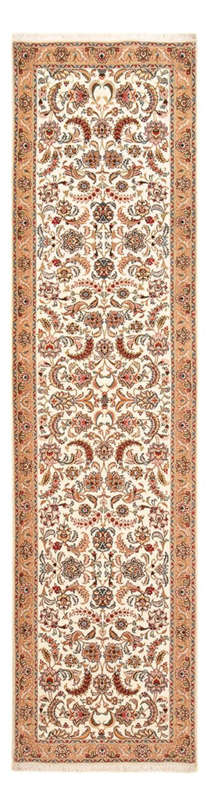 Løber Persisk tæppe - Tabriz - Premium - 320 x 77 cm - karamel