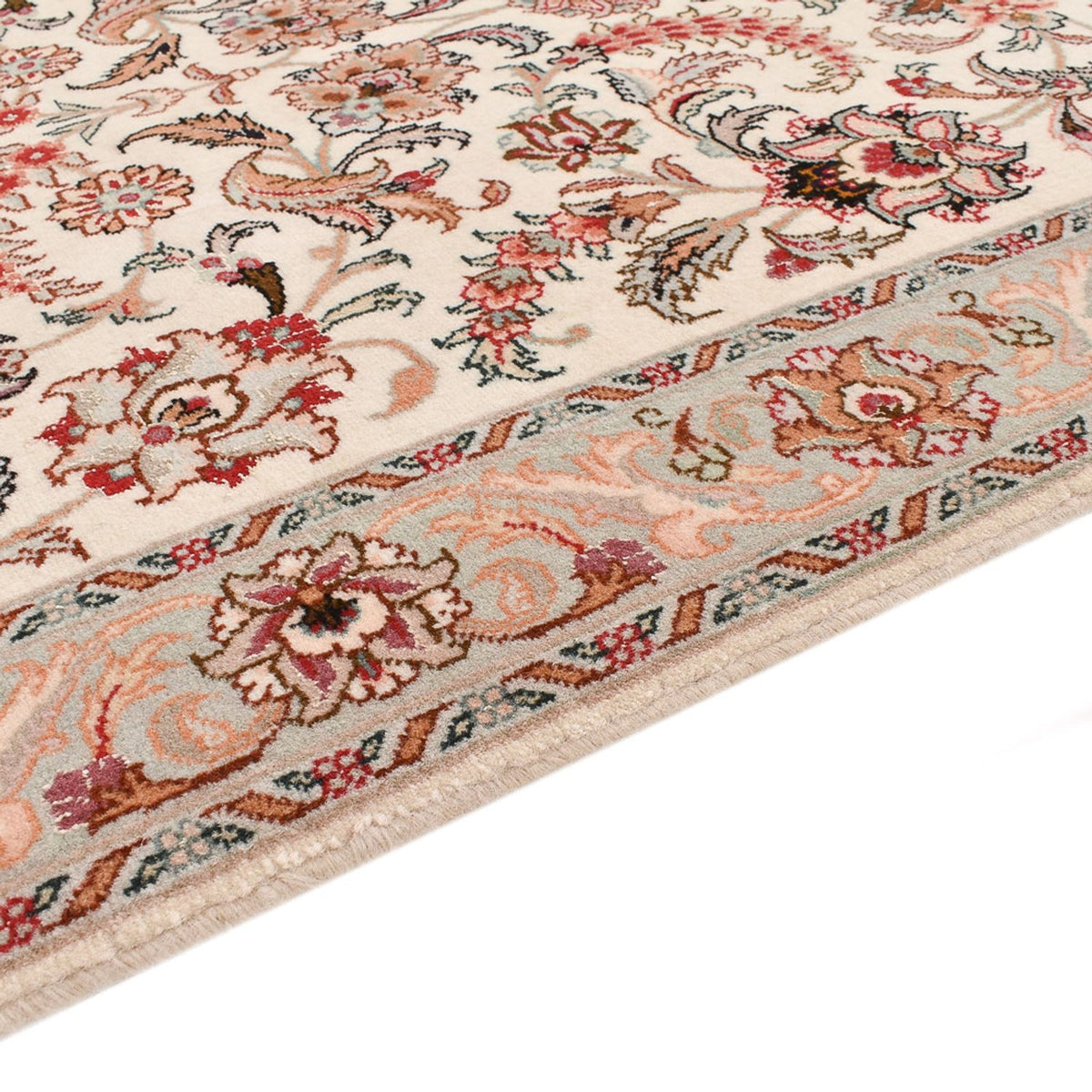 Løber Persisk tæppe - Tabriz - Premium - 312 x 74 cm - karamel