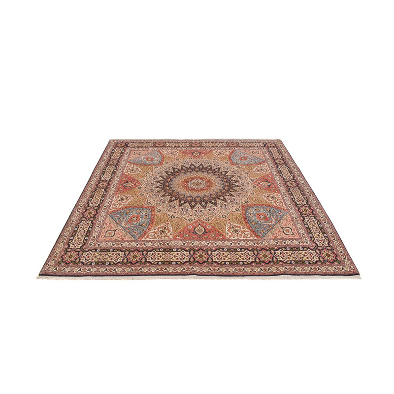 Persisk tæppe - Tabriz - Royal firkantet  - 254 x 248 cm - mørk beige
