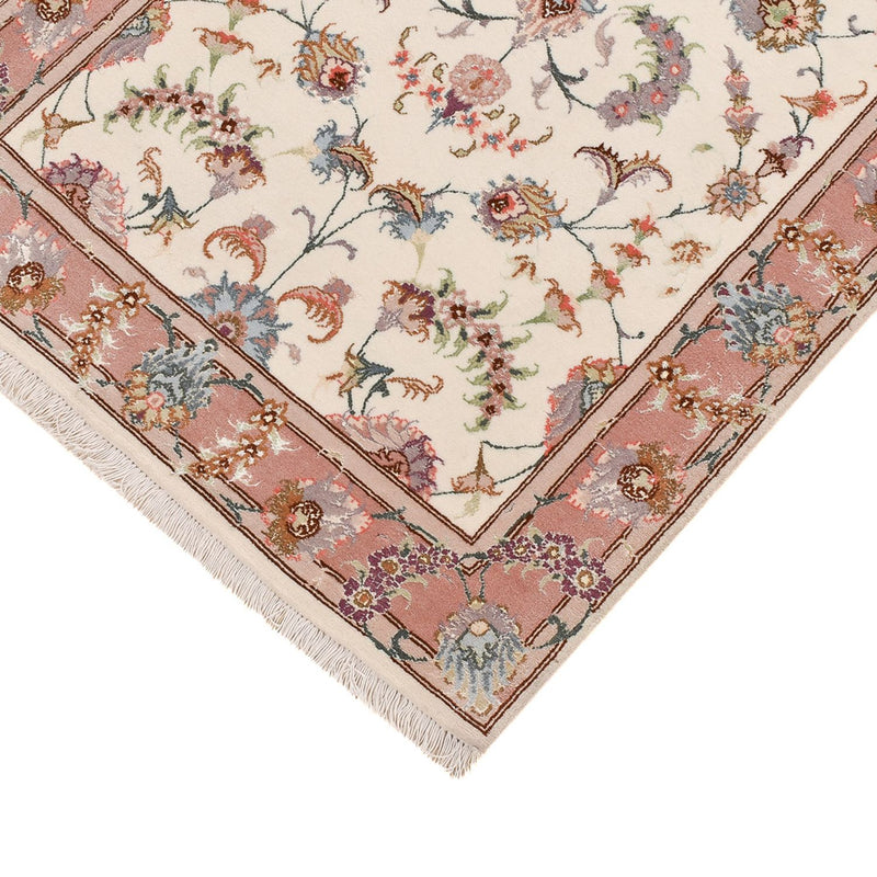 Løber Persisk tæppe - Tabriz - Premium - 347 x 77 cm - beige