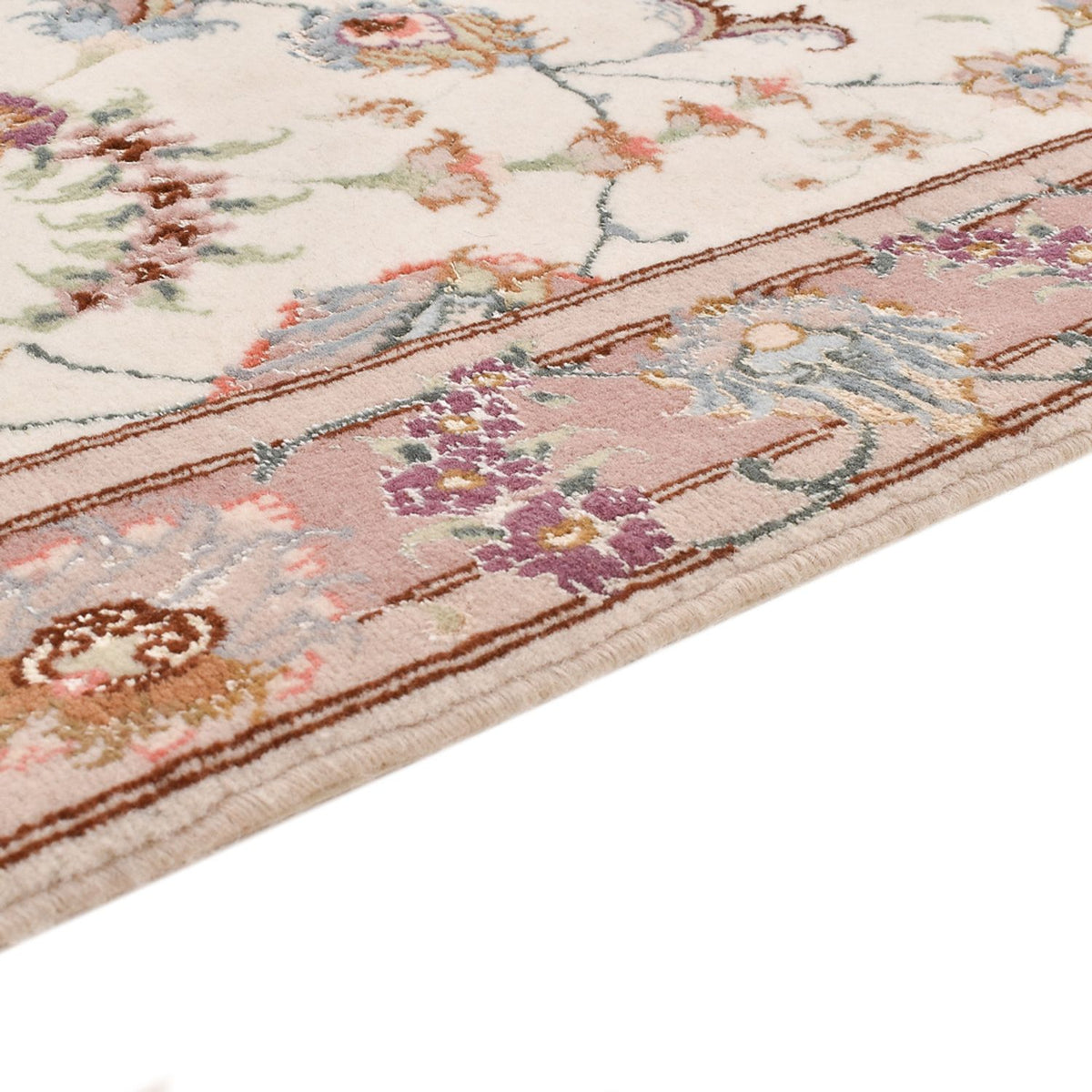 Løber Persisk tæppe - Tabriz - Premium - 347 x 77 cm - beige