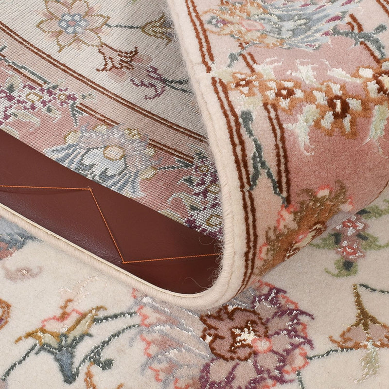 Løber Persisk tæppe - Tabriz - Premium - 347 x 77 cm - beige