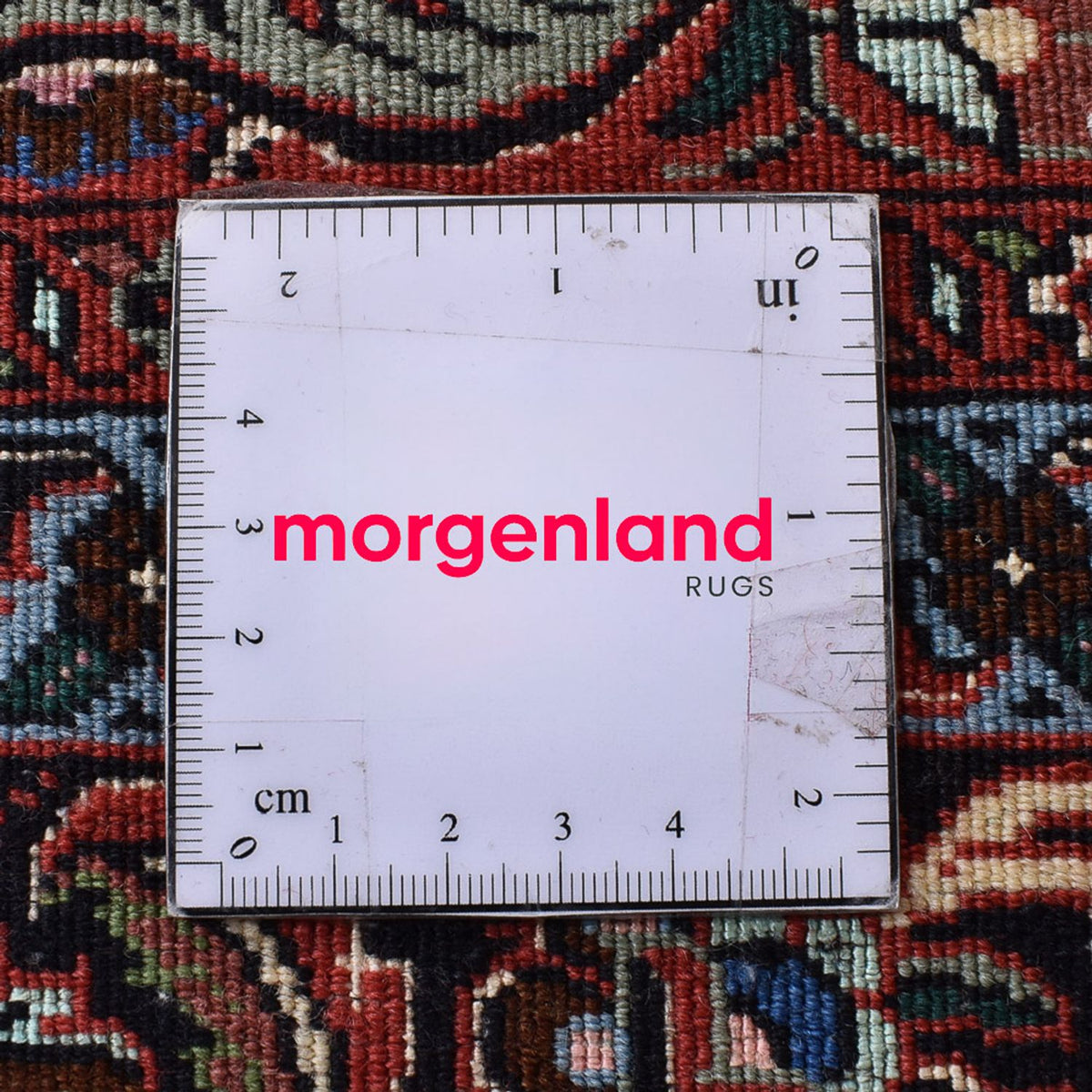 Persisk tæppe - Bijar - 302 x 201 cm - lysrød