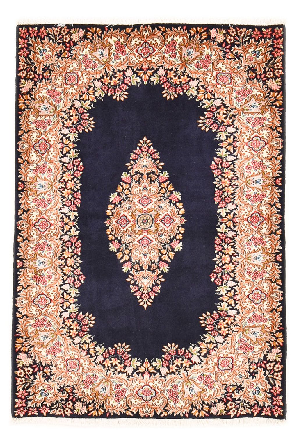 Persisk tæppe - Royal - 158 x 115 cm - mørkeblå