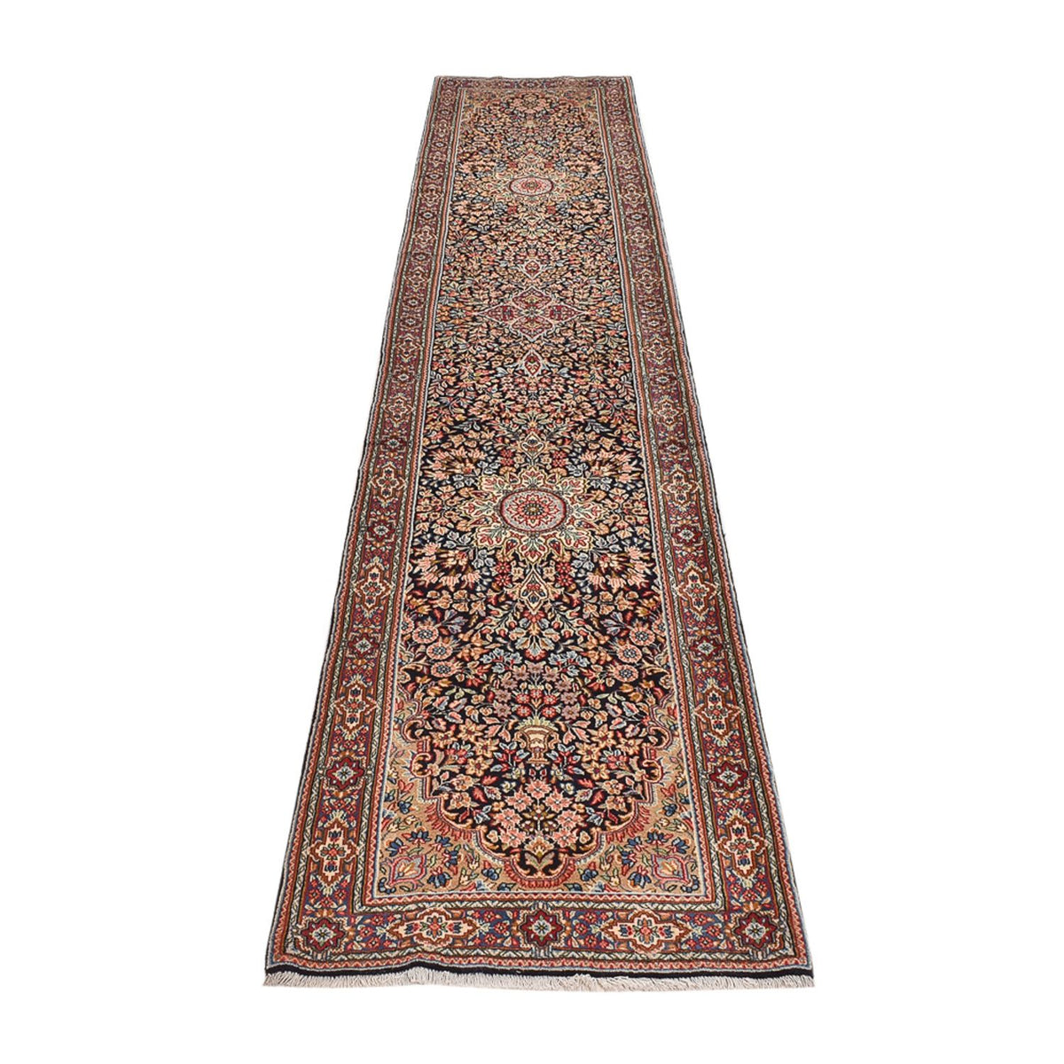 Løber Persisk tæppe - Royal - 378 x 77 cm - mørk beige
