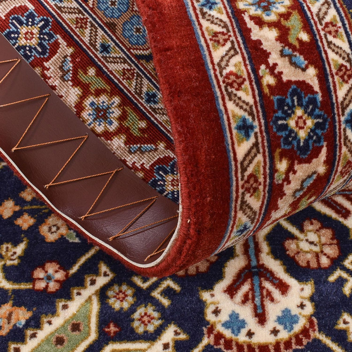 Løber Persisk tæppe - Ghom - Royal - 191 x 53 cm - mørk beige