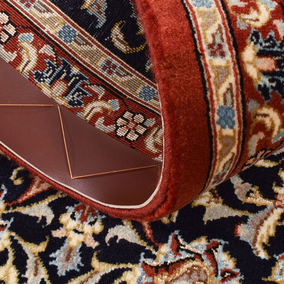 Løber Persisk tæppe - Ghom - Royal - 201 x 54 cm - mørk beige