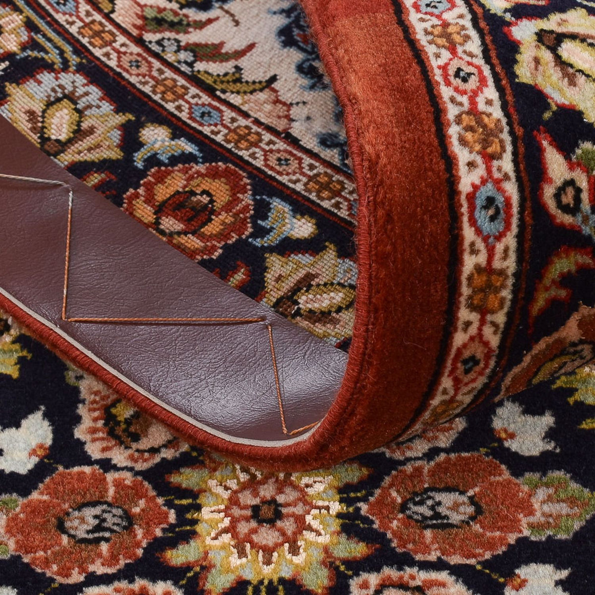 Løber Persisk tæppe - Ghom - Royal - 297 x 63 cm - lysrød