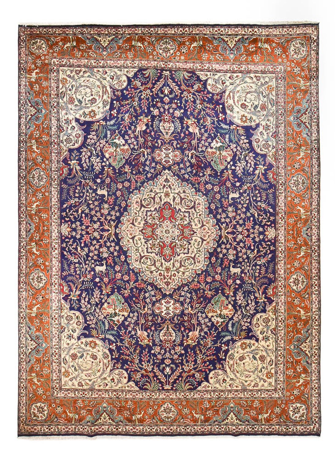 Persisk tæppe - Tabriz - Royal - 408 x 298 cm - flerfarvet
