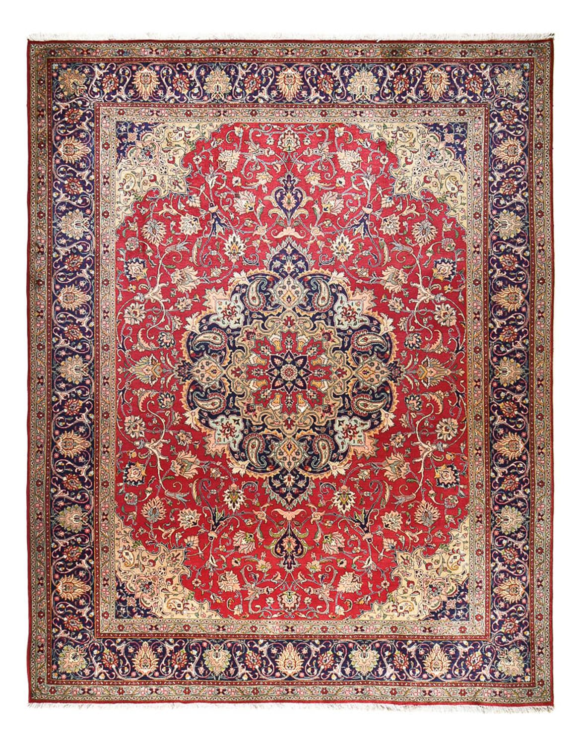 Persisk tæppe - Tabriz - Royal - 400 x 310 cm - rød