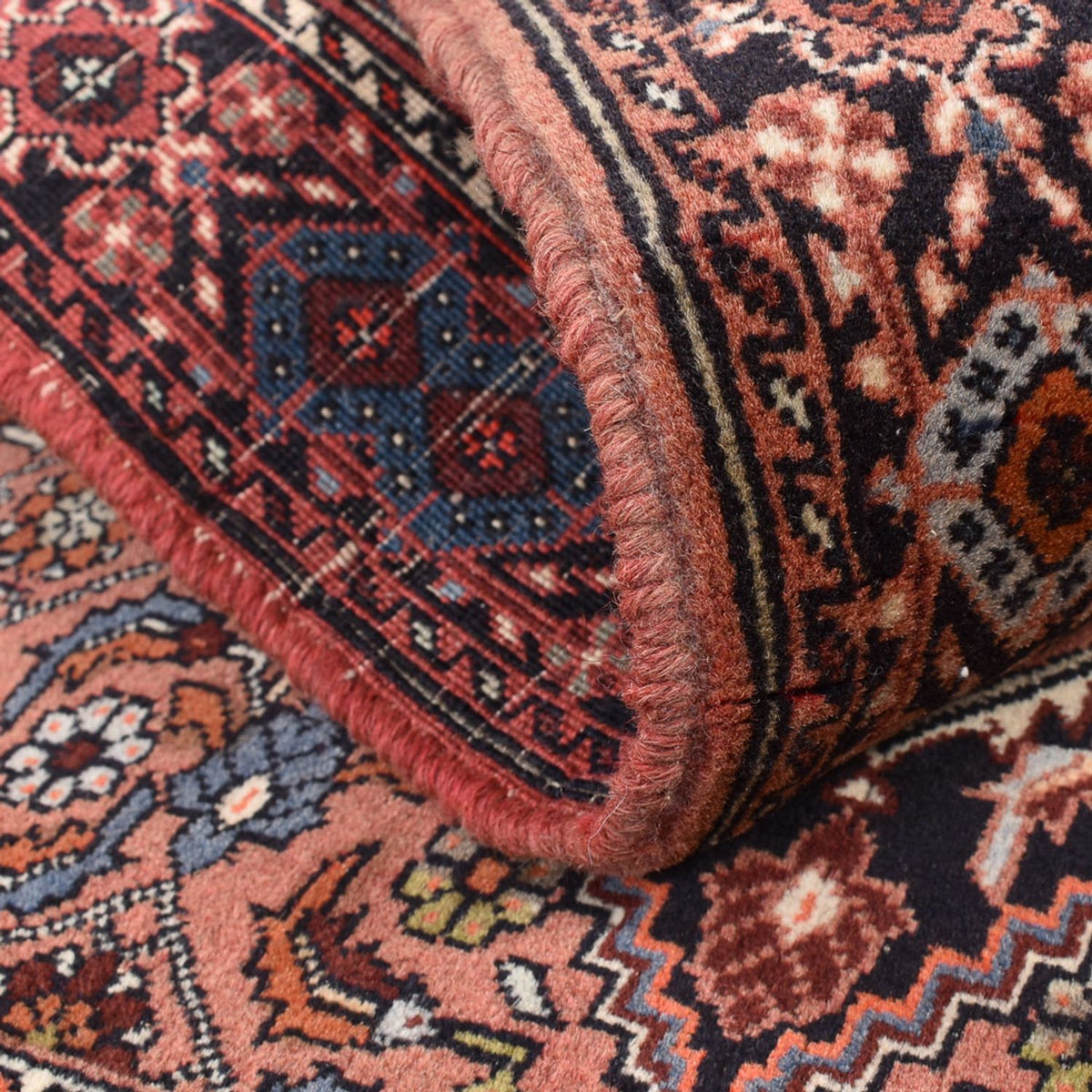 Persisk tæppe - Nomadisk - 115 x 76 cm - lysrød