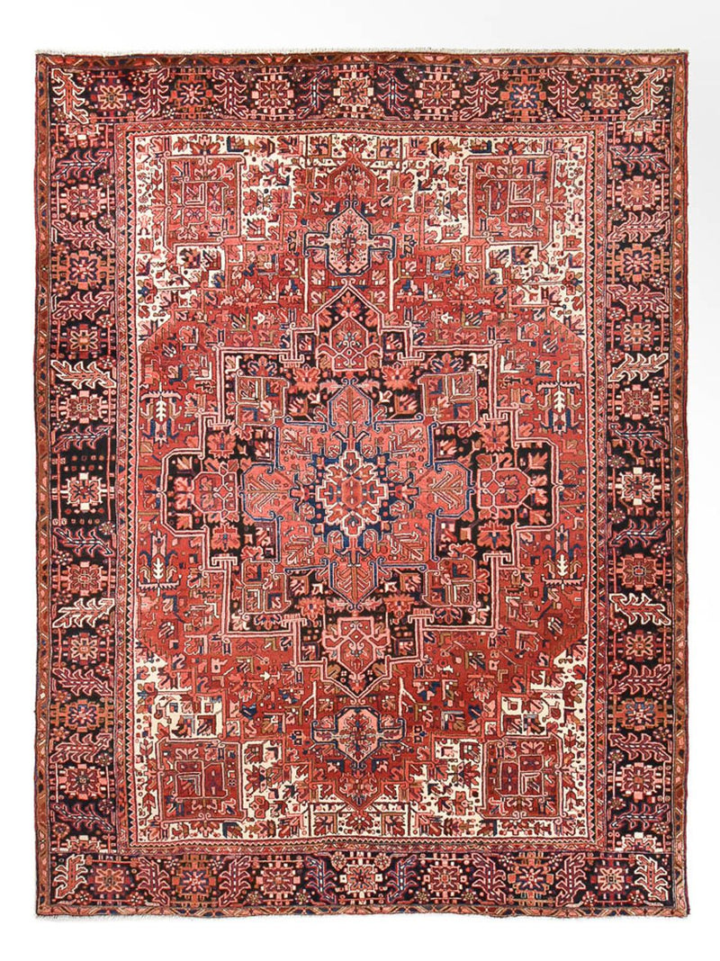 Persisk tæppe - Nomadisk - 396 x 290 cm - lysrød