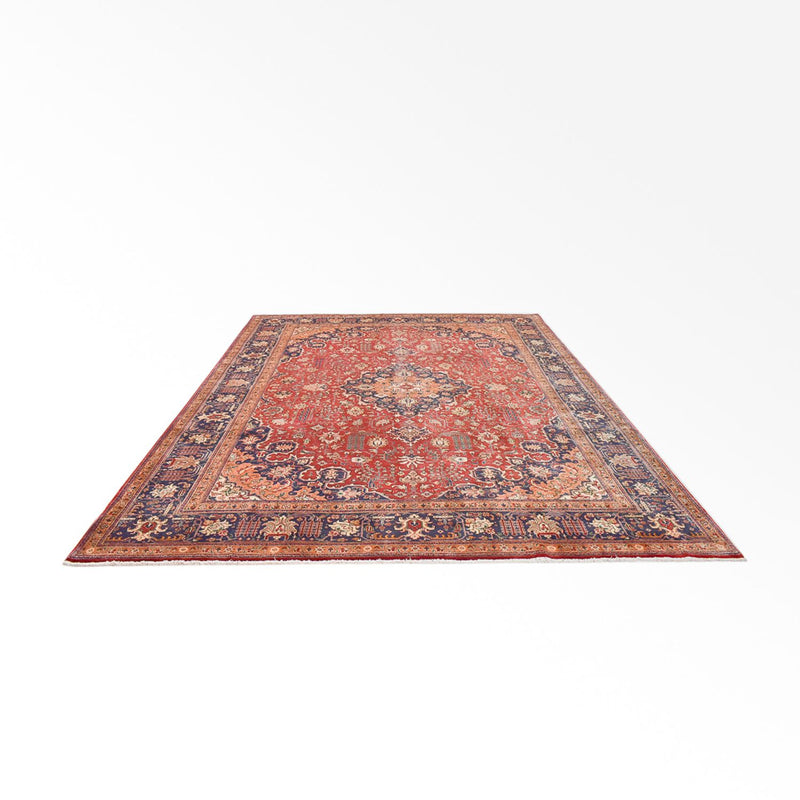 Persisk tæppe - Tabriz - Royal - 396 x 304 cm - rød