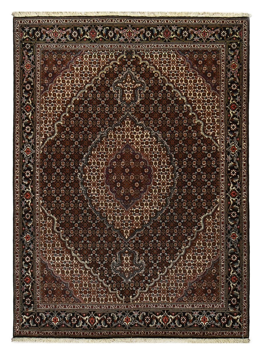Persisk tæppe - Tabriz - Royal - 204 x 150 cm - mørkebrun