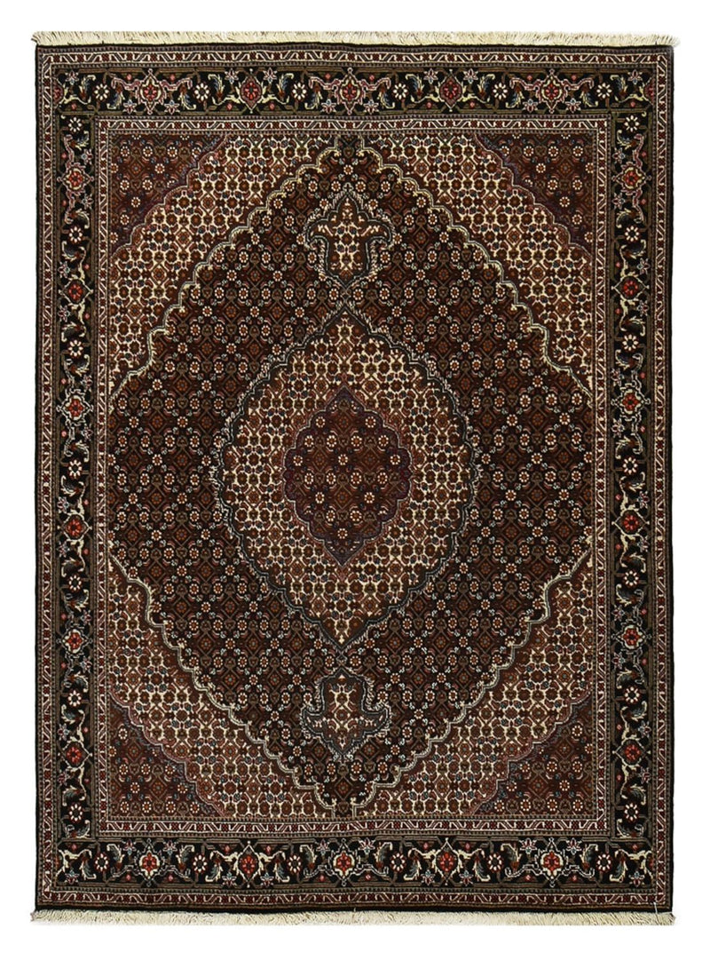 Persisk tæppe - Tabriz - Royal - 204 x 150 cm - mørkebrun