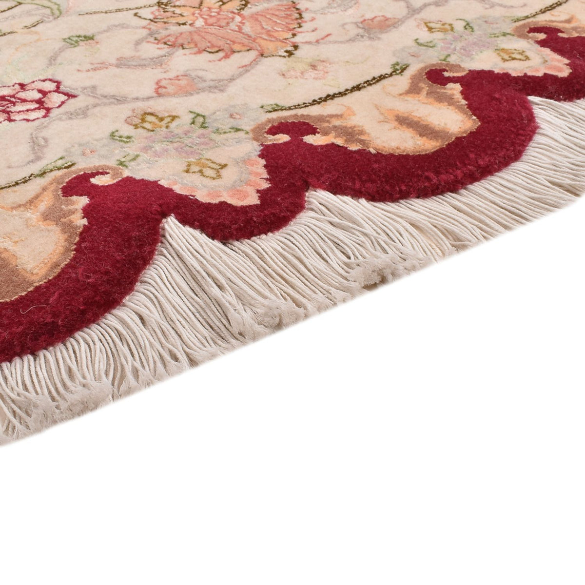 Persisk tæppe - Tabriz - Royal rundt  - 200 x 200 cm - flerfarvet